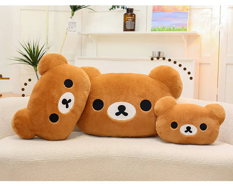 75CM Big Size Rilakkuma Kawaii Cartoon Anime Plush Stuffed Doll Room Decoration Plushies Pillow Cute Peluche Ornaments Gifts