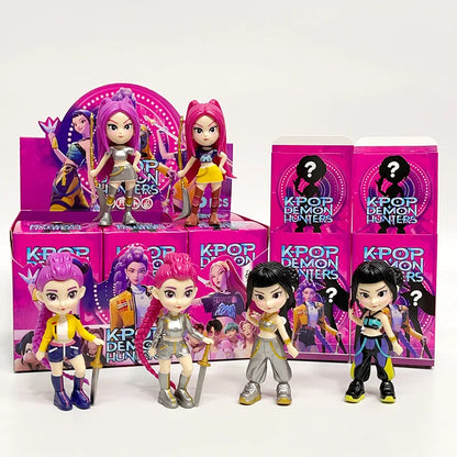 2026 New K-Pop Arrival Trendy Toy Blind Box - Witch Hunter Team 6pcs, Cute Anime Merchandise, PVC Model, Fan Idol Collectible
