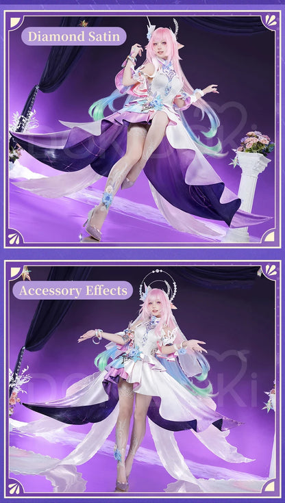 IN STOCK Cyrene Cosplay Costume Game Honkai: Star Rail【S-2XL】DokiDoki-R HSR Cyrene Dress Veil Plus Size