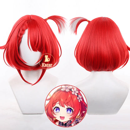 iCoser Honkai Star Rail Tribbie Cosplay Costume Wig Dress Uniform Headwear Wings Halloween Party for Women Girls Props Carnival