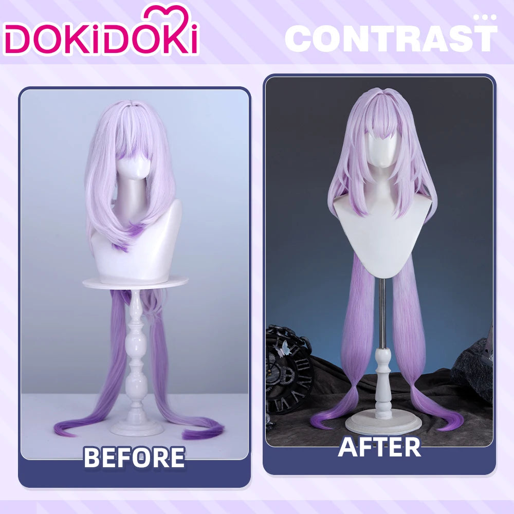 IN STOCK Castorice Hyacine Wig Game Honkai: Star Rail DokiDoki Halloween 100cm Long Hair Castorice Cosplay Headwear Free Cap