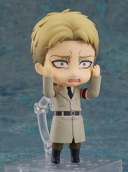 10cm Attack on Titan Anime Figure #1893 The Armored Titan Reiner Braun Action Figure Eren Jaeger Figurine Collection Model Toys