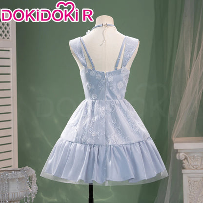 Midnight Bloom Hunter MC Cosplay Game Love and Deepspace DokiDoki-R Women Blue Dress Qinche Sylus Cosplay