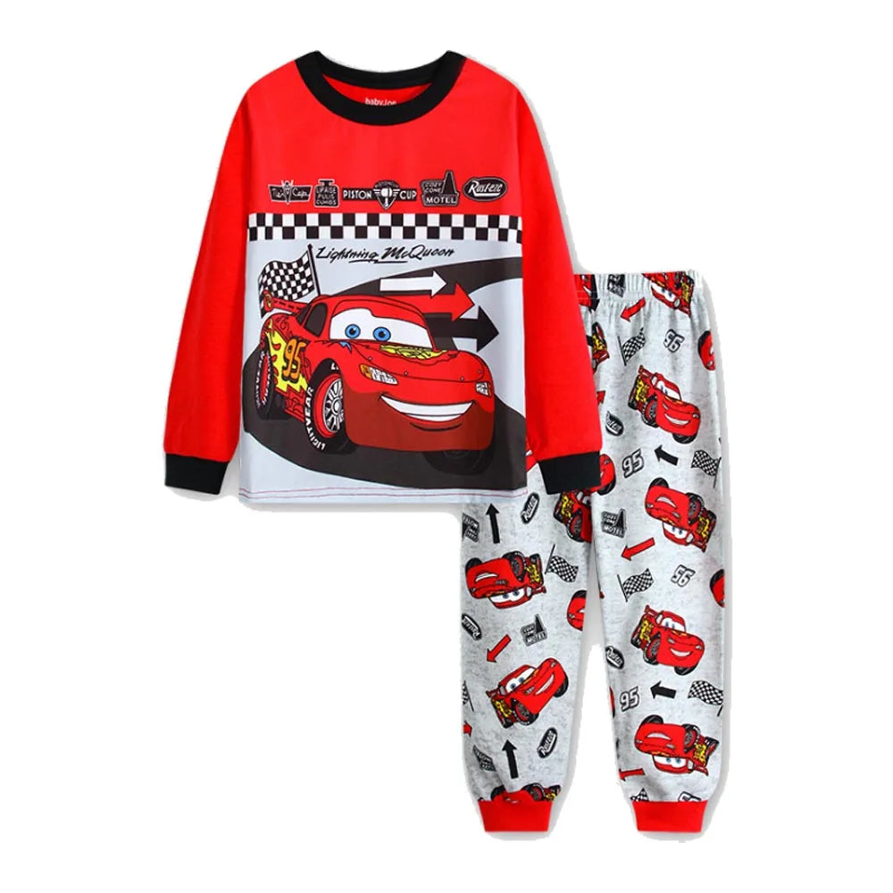 MINISO Little Boys Clothing Disney Pajamas Sets Boutique Cotton Pijama Kids Pyjama Long Sleeve Two Pieces Set 2 to 3 5 6 7 Years