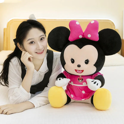 Cartoon Mickey Mouse Plush Toy Couple for Kids Birthday Xmas Gift Wedding Bed Doll Valentines Minnie Present Arcade Stuffed toy