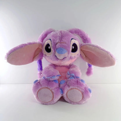 New Lilo&Stitch Plush Doll Breath Child Peluche Kawaii Soothes Toy Anime Baby Music Light Sleep Toys Pink Stitch Kid Gifts