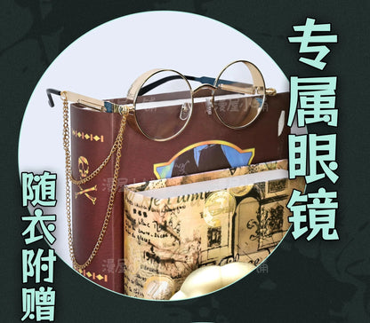 Identity V Art Dealer Cosplay Costume Wig Knight Richard Sterling Uniform Glasses Hat Roy Ramit Halloween Party for Women Men