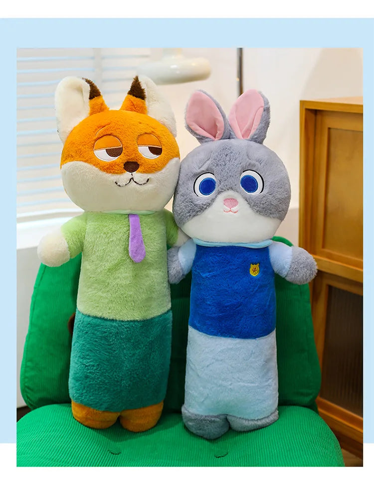 70/90/110cm Big Size Zoo Tropolis Nick Wilde Judith Laverne Hopps Disney Anime Plush Stuffed Doll Pillow Plushies Ornaments Gift