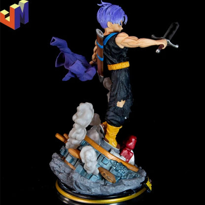 Dragon Ball Z Figures Trunks Gk Action Figure Super Saivcyan P Model Statue Doll Collection Decoration Toys Gift Ornaments