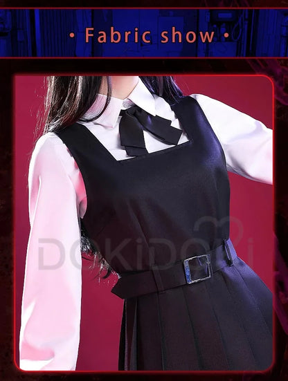 IN STOCK Mitakaa Asaa Cosplay Anime Cosplay Costume DokiDoki-SR Women Black Dress Mitakaa Asaa School Uniform Costume