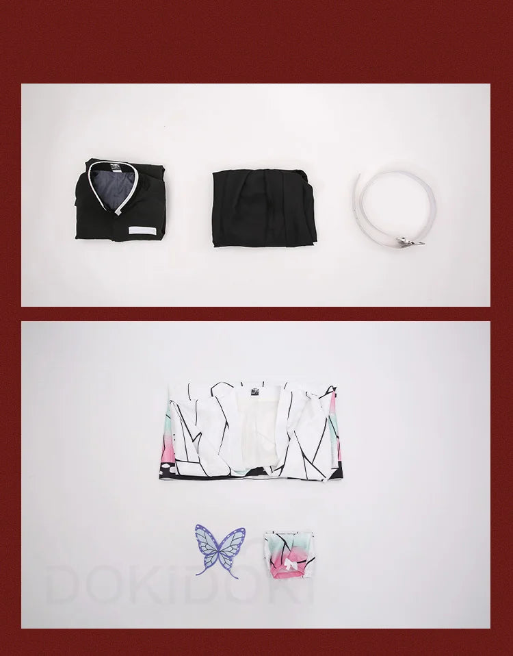 Shinobu Cosplay Costume Anime DokiDoki-SR Women Uniform Shinobu Cosplay Haori Women Halloween Costume