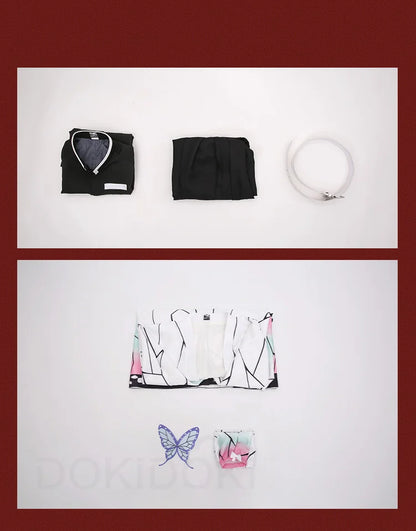 Shinobu Cosplay Costume Anime DokiDoki-SR Women Uniform Shinobu Cosplay Haori Women Halloween Costume