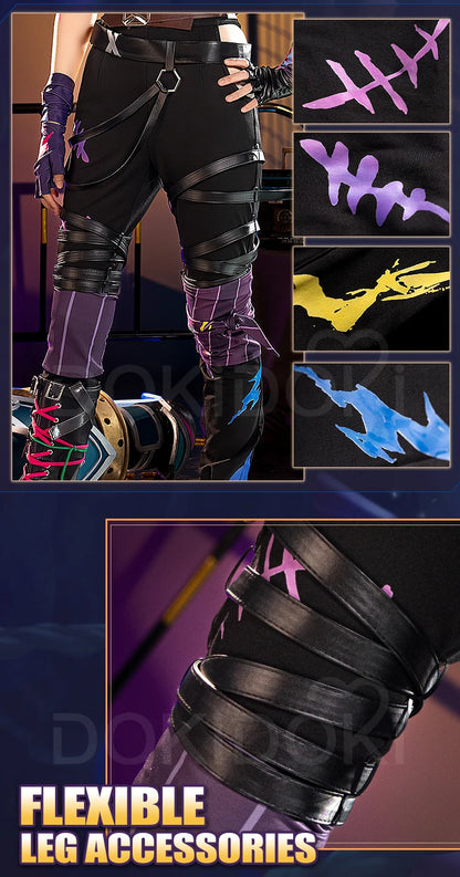 IN STOCK Jinxx Hoodie Cosplay Costume Game Anime Cosplay【S-3XL】DokiDoki-R Women Halloween Costume Jinxx Cosplay Hat Plus Size