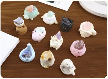 Creative Animal PAL Crystal Blind Box Cute Desktop Decoration Resin Craftwork Wholesale New Model Display Piece Toy & Hobbies