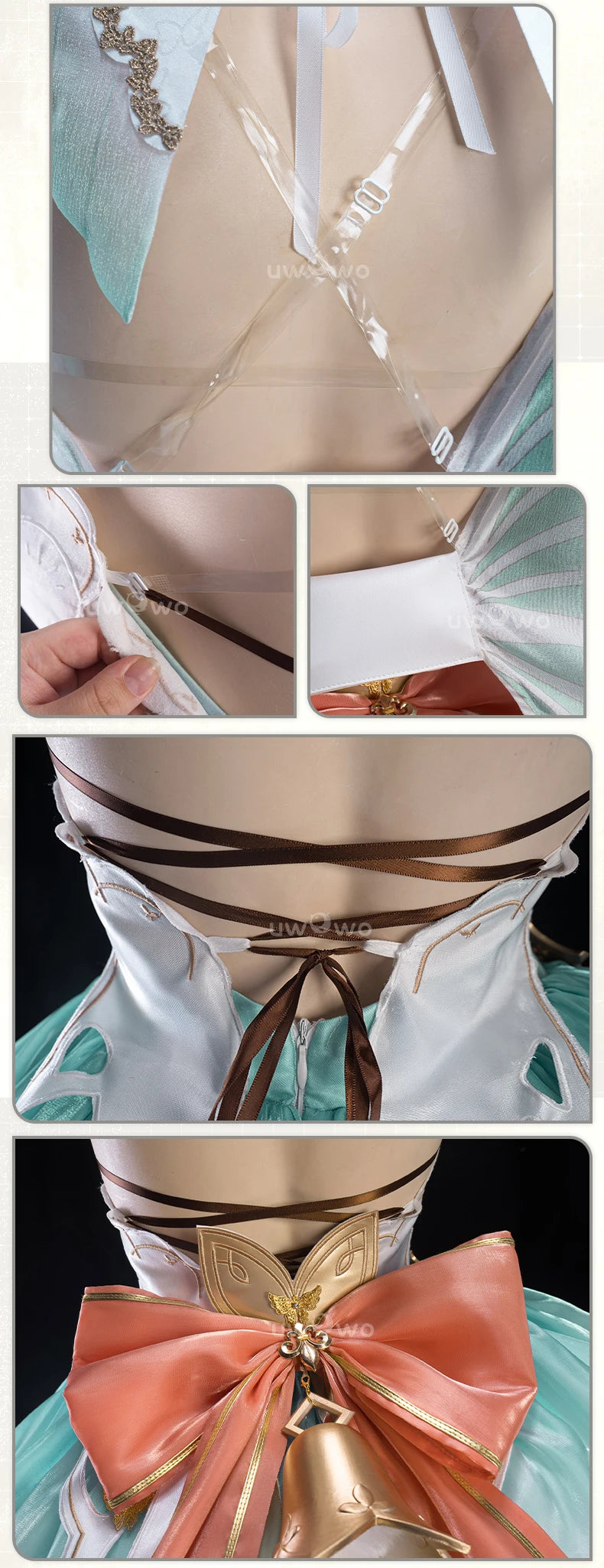 IN STOCK UWOWO Firefly Cosplay Game Honkai Star Rail Fanart Firefly Fairy Princess Cosplay Costume Halloween Costume