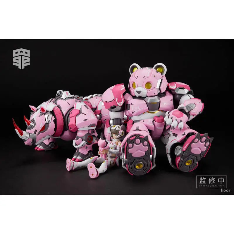 Jehuty 1/10 Scale Sloth Seven Deadly Sins Series Human Bear Rhinoceros Mecha Musume Articulated Assembly Model Set