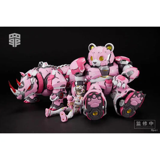 Jehuty 1/10 Scale Sloth - Seven Deadly Sins Series Human + Bear + Rhinoceros Set Mecha Musume Articulated Assembly Model