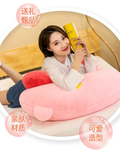 90cm Big Size Star Kirby Kawaii Cartoon Anime Plush Stuffed Doll Room Decorated with Cute Plushies Pillow Children Holiday Gift