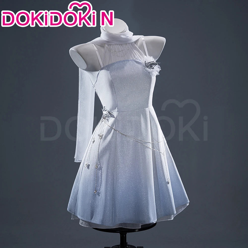 IN STOCK Cloudscape Calm Hunter MC Cosplay Game Love and Deepspace【S-2XL】DokiDoki-N Women White Dress Plus Size