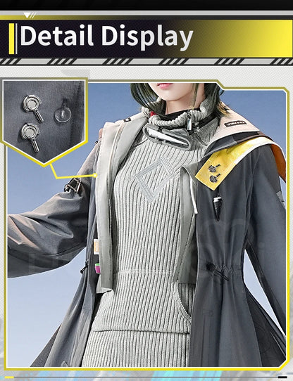 Endministrator A B Cosplay Costume Game Arknights DokiDoki-SR Men Endministrator Cosplay Mask Halloween