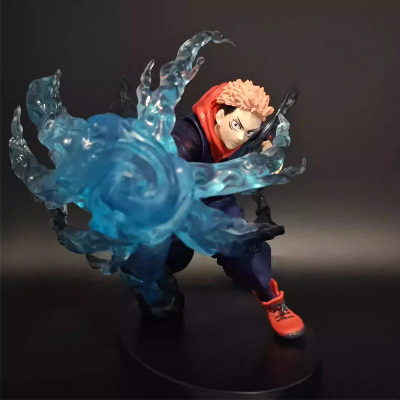 Anime Sorcery Fight JJK Yuji Itadori Handmade Desktop Decoration Ornament Model with Base Collectible Toy Gift for Boys