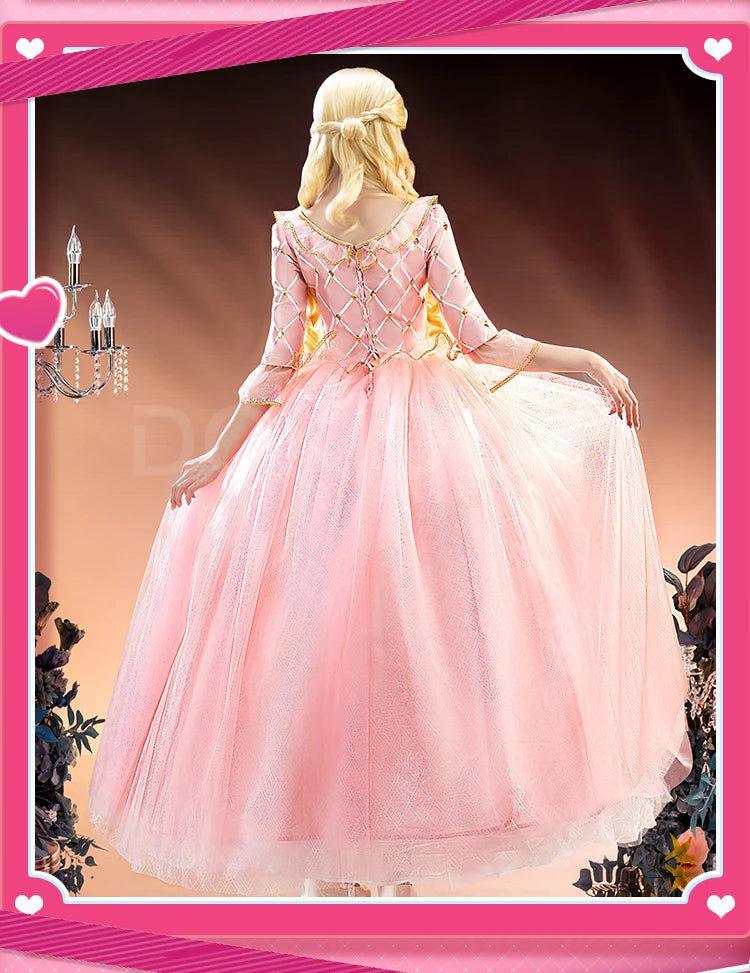 Women Princess Cosplay Dress DokiDoki-SR Women Girl Jewelry Princess Pink Dress Costume Christmas Cosplay