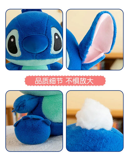 45/60/80CM Super Big Size Disney Stitch Anime Plush Stuffed Doll Kawaii Room Decoration Plushies Children's Pillow Holiday Gifts