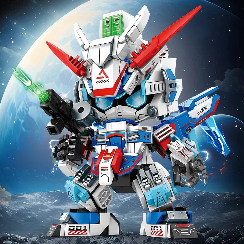 2025 STEM Building Blocks Kit, DIY Mecha Robot Model Educational Construction Toys for Kids Ages 8-12, Creative Birthday Gift