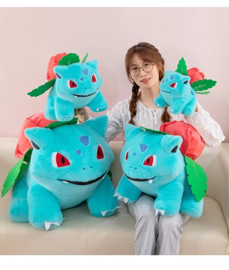 45CM Pokemon Bulbasaur Plushies Cartoon Anime Peluche Kawaii Comfortable Soft Doll Children Cushion Room Decoration Toy Gift