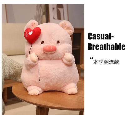 New 30-55cm Cute Cartoon Angel Pig Plush Toys Lovely Fat Piggy Stuffed Doll Red Heart for Girls Lovers Valentine's Day Gifts