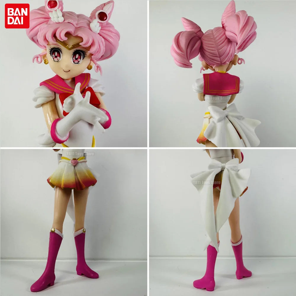 17cm Pretty Guardian Sailor Moon Cosmos Anime Figure The Movie Glitter Glamours Super Sailor Chibi Moon Action Figurine Toy Gift