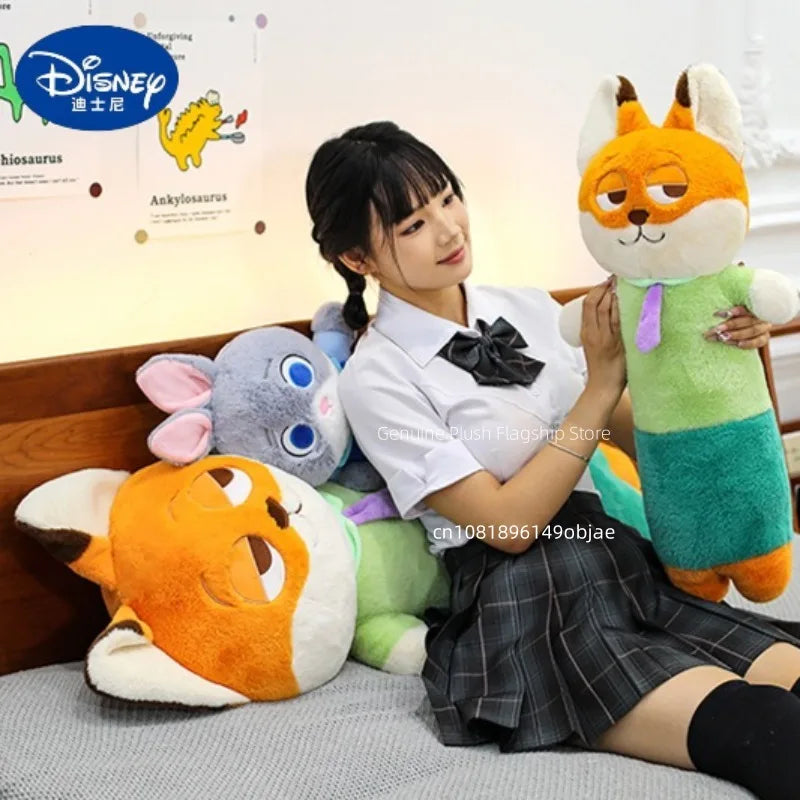 70/90/110cm Big Size Zoo Tropolis Nick Wilde Judith Laverne Hopps Disney Anime Plush Stuffed Doll Pillow Plushies Ornaments Gift