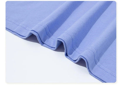 ZODF Trendy 2025 Men Basic Solid Cotton T-Shirts Unisex Male 190gsm Summer Loose Comfortable Soft Tees Shirt Streetwears HY0040