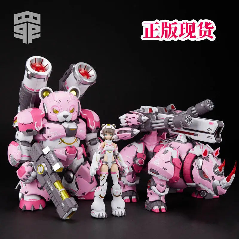 Jehuty 1/10 Scale Sloth Seven Deadly Sins Series Human Bear Rhinoceros Mecha Musume Articulated Assembly Model Set