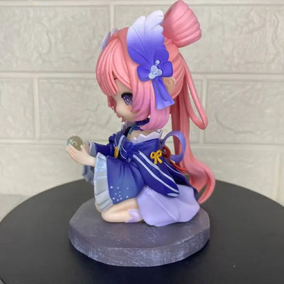 New Sangonomiya Kokomi Figure Genshin Impact Anime Figurine Sangonomiya Q Version Pvc Models Statue Customized Doll Decora Gift