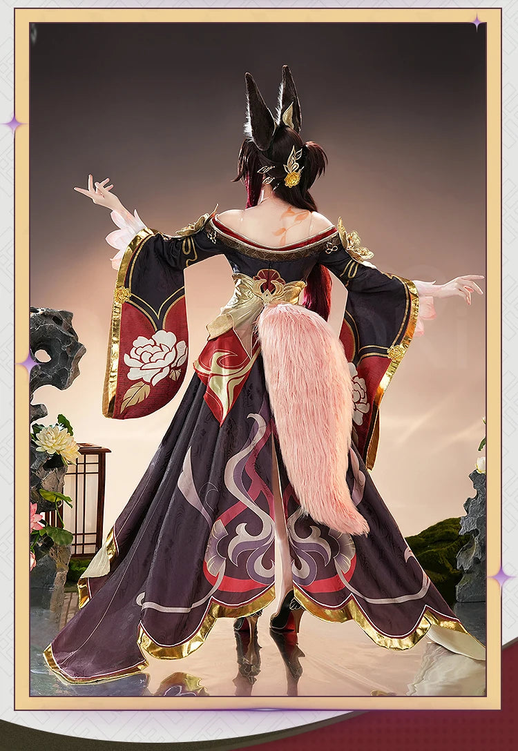 IN STOCK Fugue Cosplay Costume Game Honkai:Star Rail DokiDoki-SR Honkai Women Costume Tingyun Fugue Cosplay Ears Tail Christmas