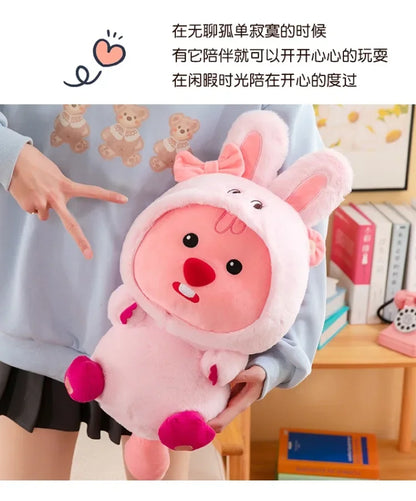 33-60cm/ Kawaii Original Anime Cartoon Plush Toy Little Beaver Rock Animal Serie Cute Plush Doll Interior Decoration Kids Gift