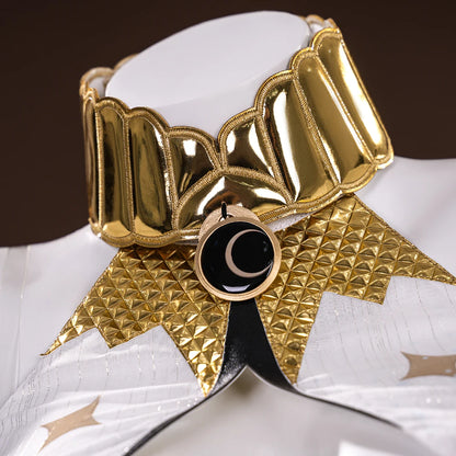 Wuthering Waves Iuno Cosplay Costume Wig Dress Headwear Shorts Rinascita Carnival Halloween Party for Women Girls Props iCoser