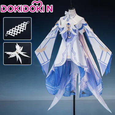 IN STOCK Columbina Cosplay Game Genshin Impact Fatui Harbinger Cosplay Costume DokiDoki-SR Cloak Women Cosplay Christmas