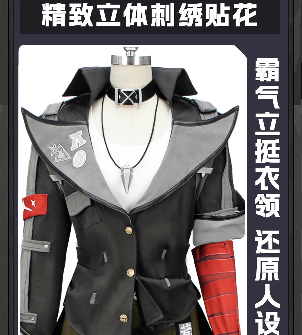 Zenless Zone Zero Komano Manato Cosplay Costume Wig Uniform Ears Spook Shack Halloween Party for Women Men Girls Role Play Props