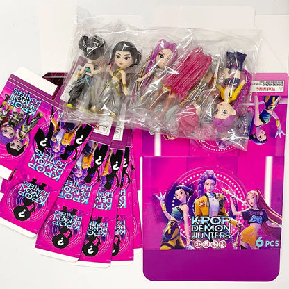 2026 New K-Pop Arrival Trendy Toy Blind Box - Witch Hunter Team 6pcs, Cute Anime Merchandise, PVC Model, Fan Idol Collectible