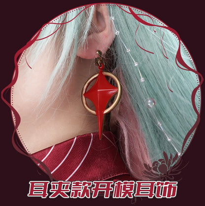 Wuthering Waves Phrolova Cosplay Costume Wig Dress Headwear Earrings Fractsidus Halloween Party for Women Girls Accessory Props