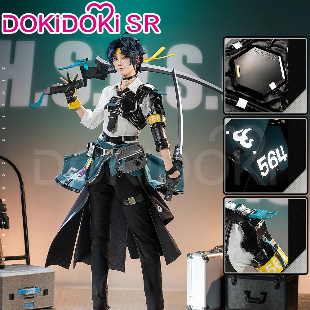 IN STOCK Asaba Harumasa Cosplay Costume Game Zenless Zone Zero Cosplay DokiDoki-SR Men Halloween Costume ZZZ Asaba Cosplay Wig