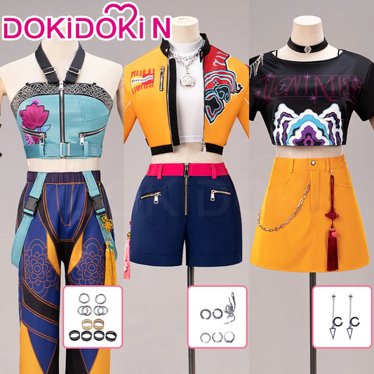 IN STOCK Rumii Zoeyy Miraa Cosplay Costume【XS-3XL】DokiDoki-N Women Yellow Suit Rumii Costume Halloween Cosplay How It's Done