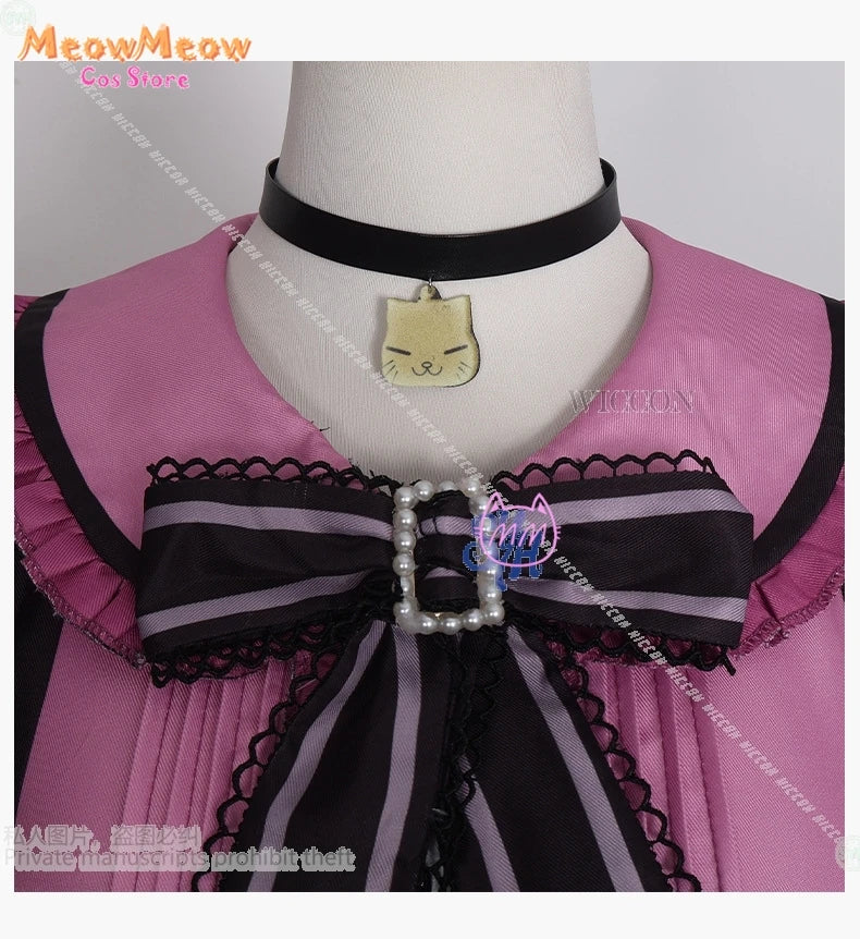 Bangdream Roselia Yukina Minato Costume Polyester Set