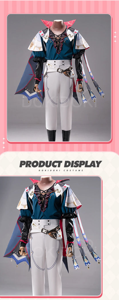 IN STOCK Brant Cosplay Costume Game Wuthering Waves【XS-3XL】DokiDoki-N Men Captain Costume Brant Hat Plus Size