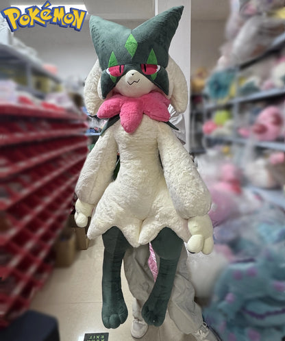 170CM Meowscarada Plushies NEW Pokemon Peluche Kawaii Cartoon Anime Stuffed Ornament Comfortable Soft Doll Children Toy Gift