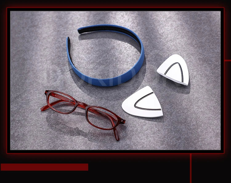 IN STOCK Marii Makinamii Cosplay Costume Anime 【S-3XL】 DokiDoki-R Women Pink Racing Suit Marii Makinamii Glasses Plus Size