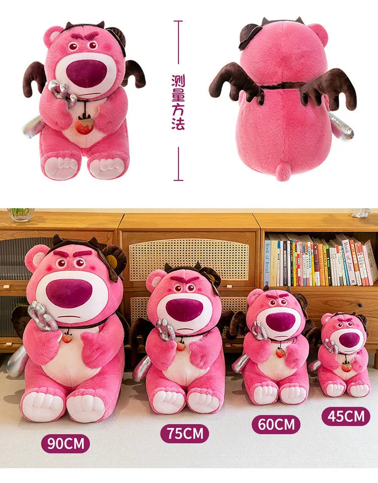 45/60/75cm Big Size Lotso Disney Anime Plush Stuffed Doll Kawaii Room Decor Plushies Children Cartoon Pillow Holiday Gifts