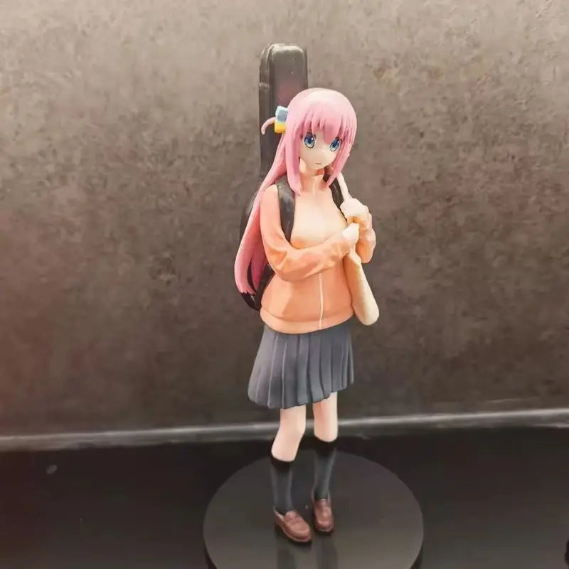 BOCCHI THE ROCK! Gotoh Hitori PVC Action Figure Anime Guitar Girl Backpack Pose Hitori Chan Cute Desk Decor Fan Collectible Gift